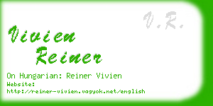 vivien reiner business card